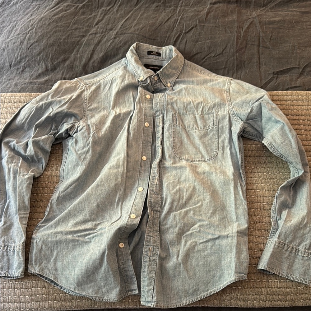 J Crew Jeans Blue Denim Shirt